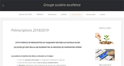 Desktop Screenshot of groupe-scolaire-excellence.com